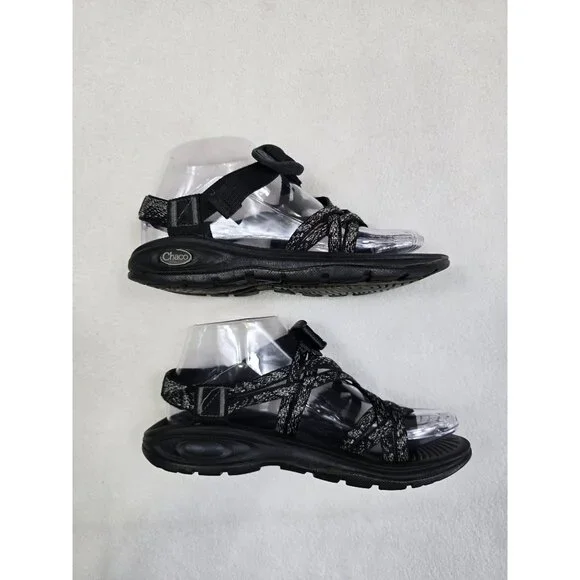 Chaco Z/Cloud Womens Sandals Size 6 Black Adjustable Straps Arch Support - Picture 6 of 8